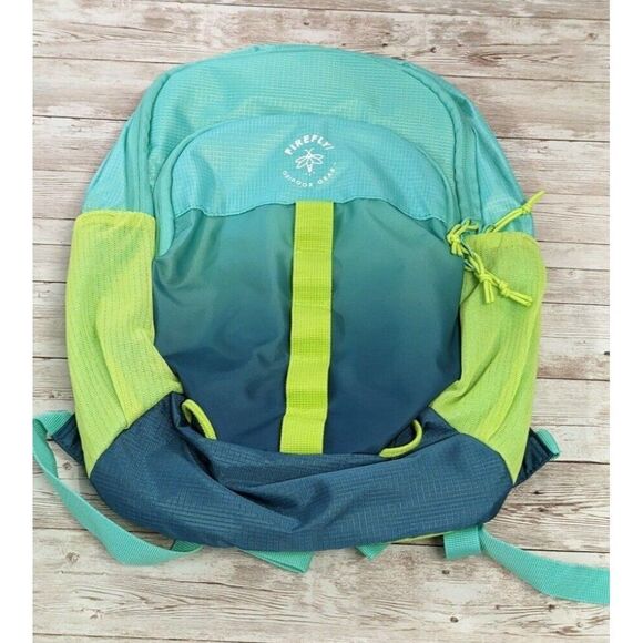 Firefly 30827 Boys Sz 11" x 4.5"x 16" Green Outdoor Gear Shoulder Strap Backpack - Picture 1 of 12